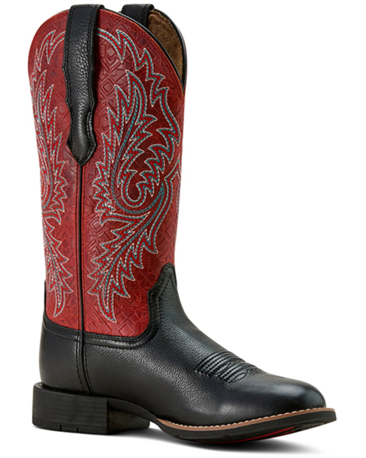 Ariat Women's Round Up StretchFit Western Boots - Round Toe, Black, hi-res