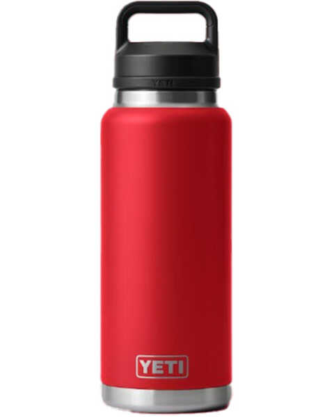 Image #1 - Yeti Rambler® 36oz Water Bottle with Chug Cap , Red, hi-res