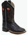 Image #1 - Old West Little Boys' Faux Alligator Western Boots - Broad Square Toe, Black, hi-res