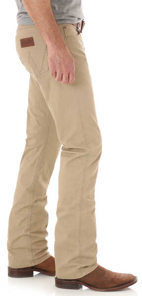 Wrangler Retro Men's Light Brown Slim Stretch Jeans - Straight, Light Brown, hi-res