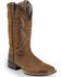 Ariat Men's VentTEK Ultra Quickdraw Cowboy Boots - Square Toe, Brown, hi-res