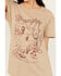 Image #3 - Wrangler Women's Cactus Scene Short Sleeve Graphic Tee, Tan, hi-res