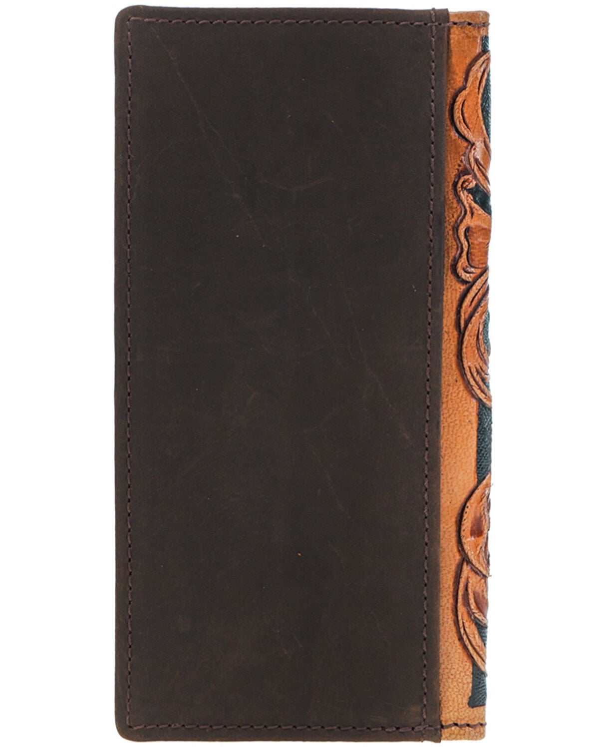 Image #2 - Hooey Men's Playing Cards Embossed Leather Rodeo Wallet, Brown, hi-res
