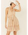 Band of the Free Women's Striped Open Back Dress, Ivory, hi-res