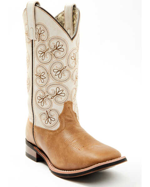 Image #1 - Laredo Women's Erika Western Boots - Broad Square Toe, Camel, hi-res