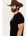 Image #3 - Moonshine Spirit Men's Eagle Skull Mexico Short Sleeve Graphic T-Shirt, Black, hi-res