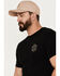 Brixton Men's Crest II Logo Short Sleeve T-Shirt, Black, hi-res