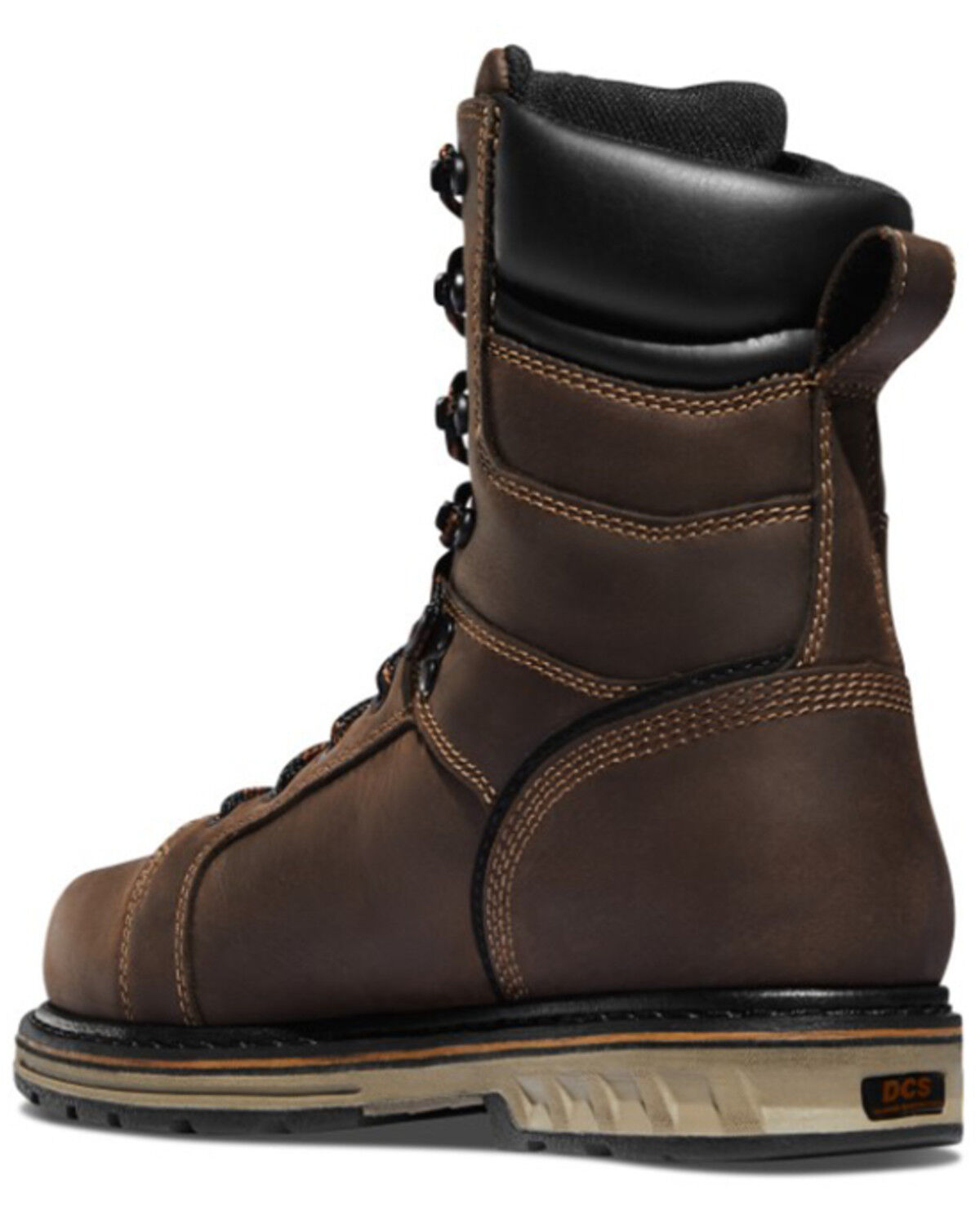 Image #3 - Danner Men's Steel Yard Lacer Work Boots - Steel Toe, Brown, hi-res