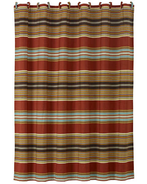 Image #1 - HiEnd Accents Calhoun Striped Shower Curtain, Multi, hi-res