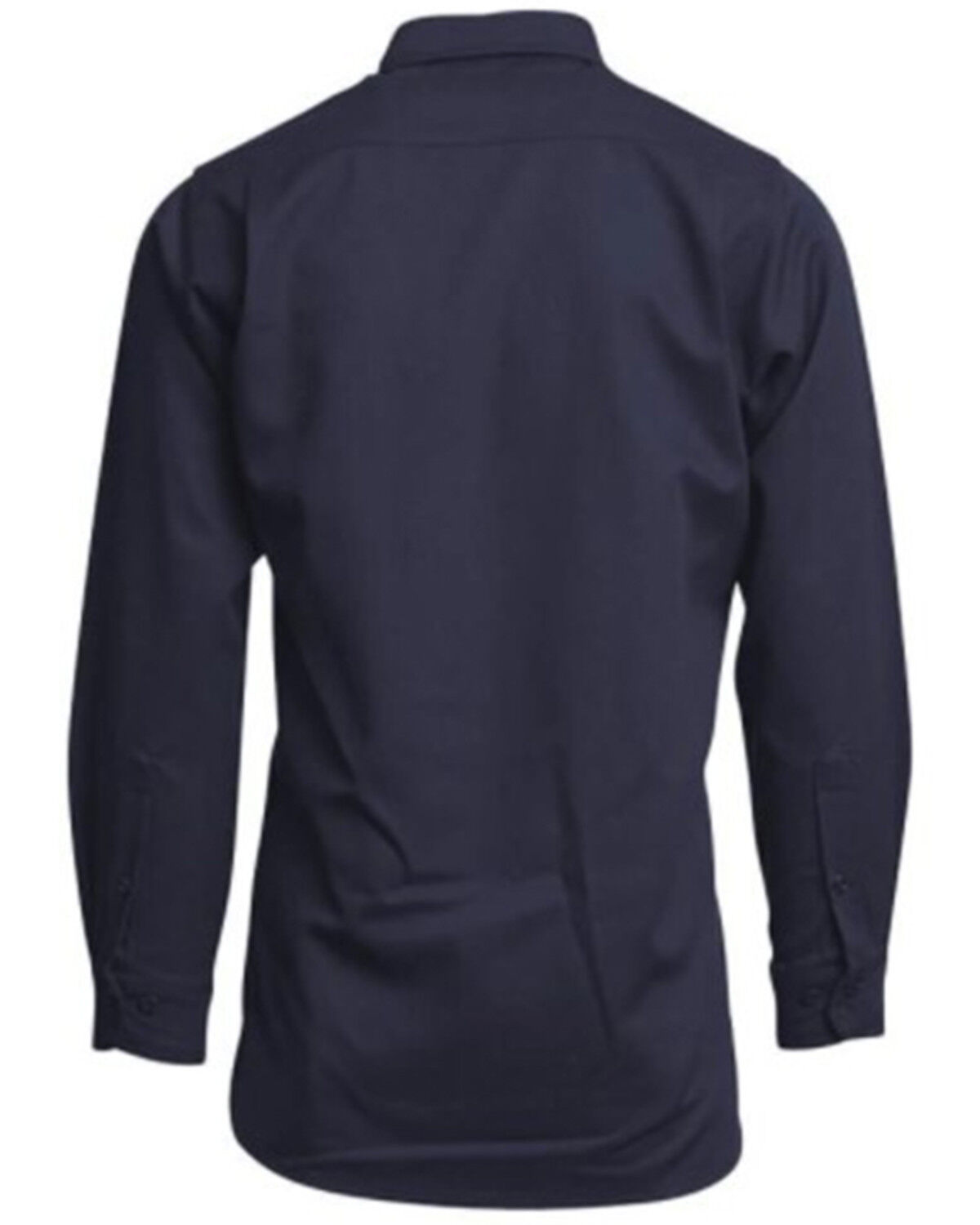 Image #2 - Lapco Men's FR Solid Navy Gold Label Long Sleeve Button Down Uniform Work Shirt, , hi-res