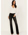 Image #1 - Idyllwind Women's Shadow Lane Mid Rise Stretch Bootcut Jeans, Black, hi-res