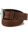 Justin Women's Navajo Heart Leather Belt, Bark, hi-res