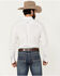 Image #4 - Ariat Men's Wrinkle Free Ogden Geo Print Long Sleeve Button-Down Western Shirt, White, hi-res