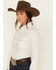 Rough Stock by Panhandle Women's Long Sleeve Snap Western Shirt, Cream, hi-res