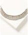 Image #1 - Shyanne Women's Bridal Statement Necklace, Silver, hi-res