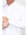 Gibson Men's Solid Long Sleeve Pearl Snap Western Shirt , White, hi-res