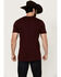 Image #4 - Cody James Men's Bull Banner Short Sleeve Graphic T-Shirt, Maroon, hi-res