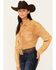 Image #2 - Kimes Ranch Women's Dixon Corduroy Long Sleeve Snap Western Shirt, Camel, hi-res