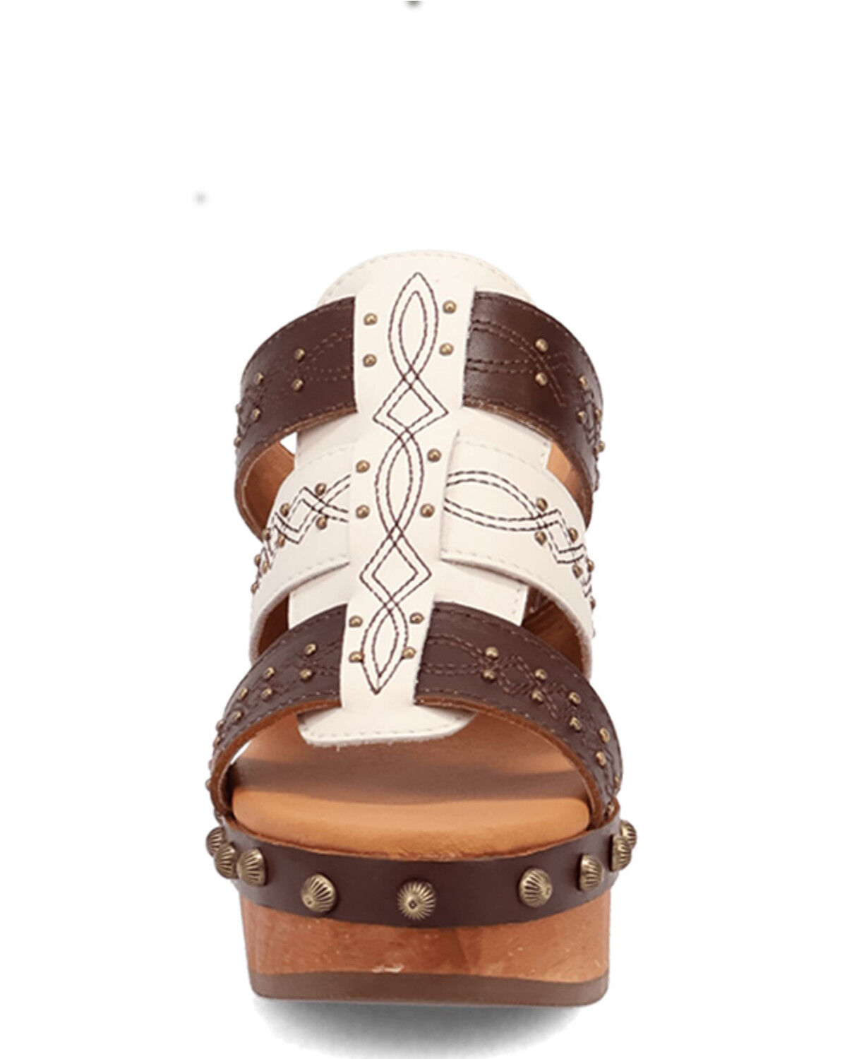 Image #4 - Dingo Women's Chateau Wooden Sandals, Brown, hi-res