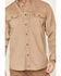 Image #3 - Ariat Men's FR Solid VentTEK Long Sleeve Work Shirt - Tall, Beige/khaki, hi-res