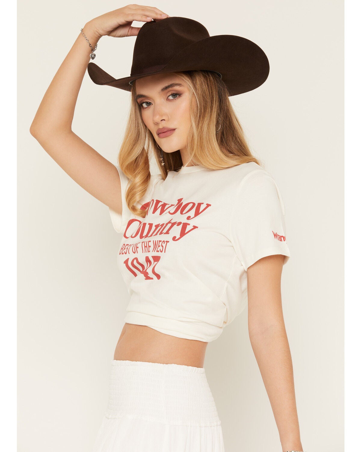 Image #3 - Wrangler Women's Cowboy Country Short Sleeve Graphic Tee, White, hi-res