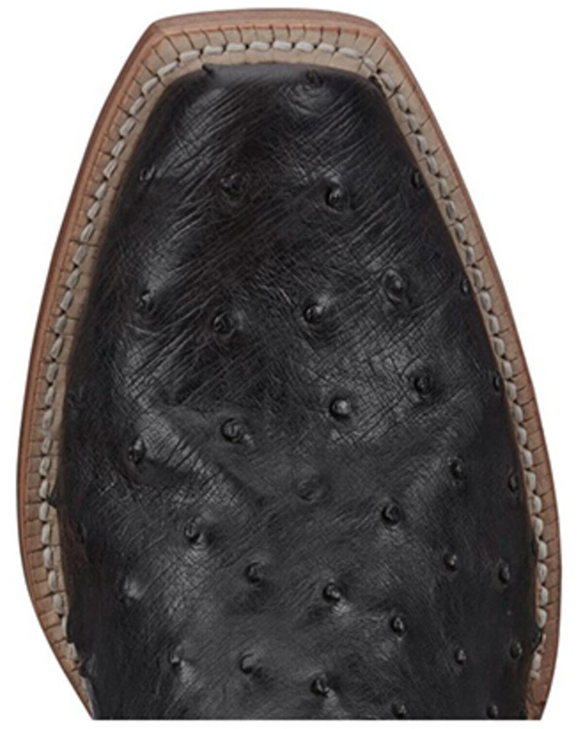 Image #6 - Tony Lama Men's Rylen Full Quill Ostrich Exotic Western Boots - Square Toe, Black, hi-res