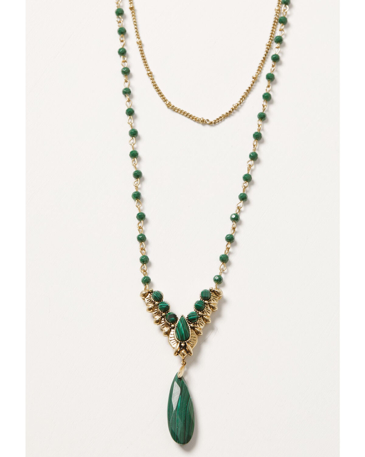 Image #1 - Lainey Wilson Women's Stone Swag Chain Necklace, Gold, hi-res