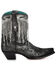 Image #2 - Corral Women's Overlay Crystal Fringe Booties - Snip Toe, Silver, hi-res