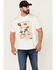 Image #1 - Wrangler X Fender Men's Dancing Record Vintage Graphic T-Shirt, White, hi-res