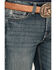 Image #4 - Rock & Roll Denim Men's Double Barrel Medium Vintage Wash Relaxed Bootcut Rigid Denim Jeans, Medium Wash, hi-res