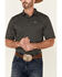 Cinch Men's ARENAFLEX Black Striped Polo Shirt , Black, hi-res