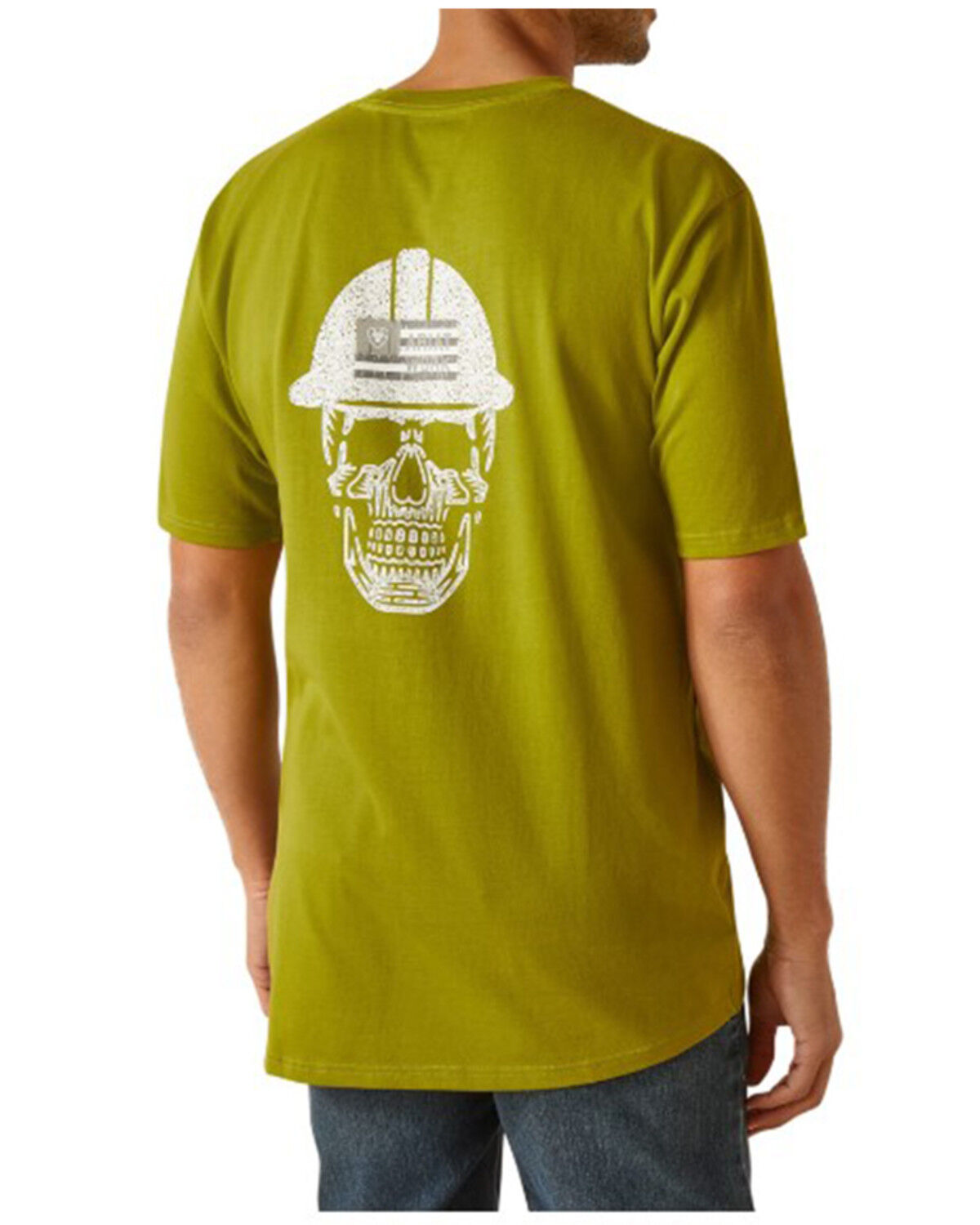 Image #1 - Ariat Men's Rebar Cotton Strong Roughneck Graphic Work T-Shirt, Green, hi-res