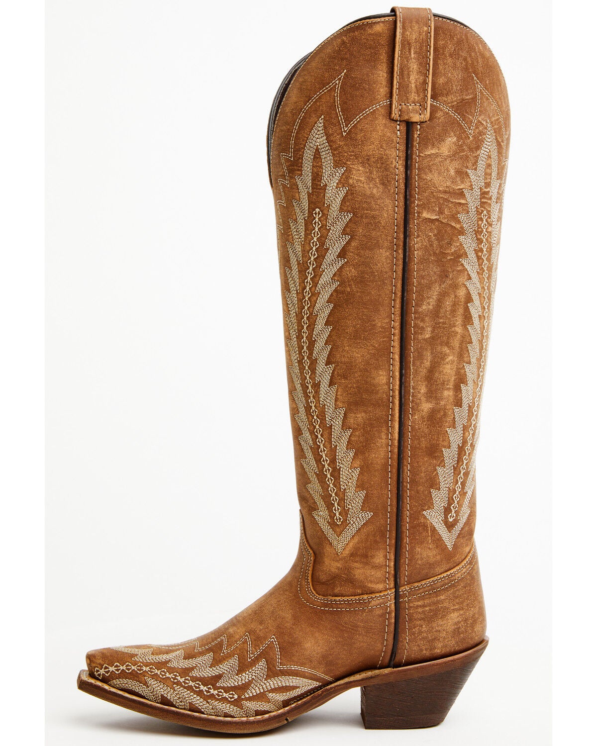 Image #3 - Laredo Women's Roxelle Tall Western Boots - Snip Toe, Honey, hi-res