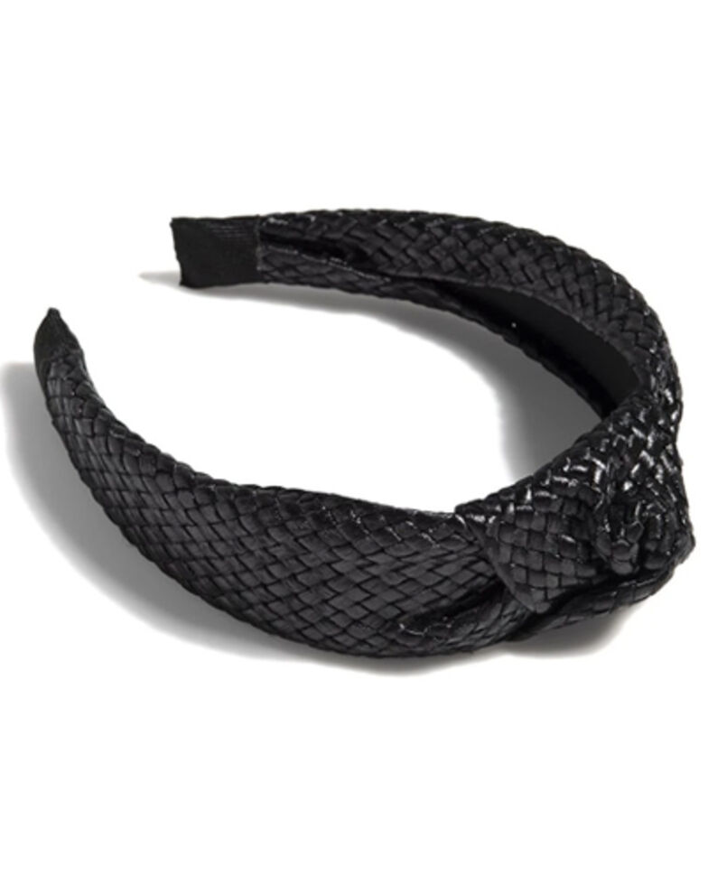 Shiraleah Women's Black Knotted Woven Headband, Black, hi-res