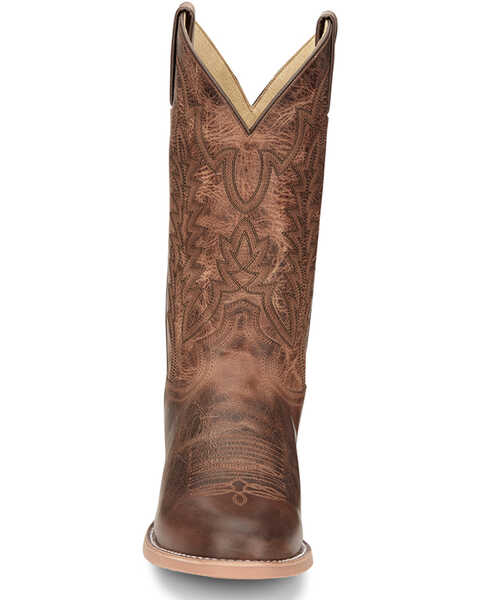 Image #4 - Justin Men's Clanton Western Boots - Round Toe , Brown, hi-res