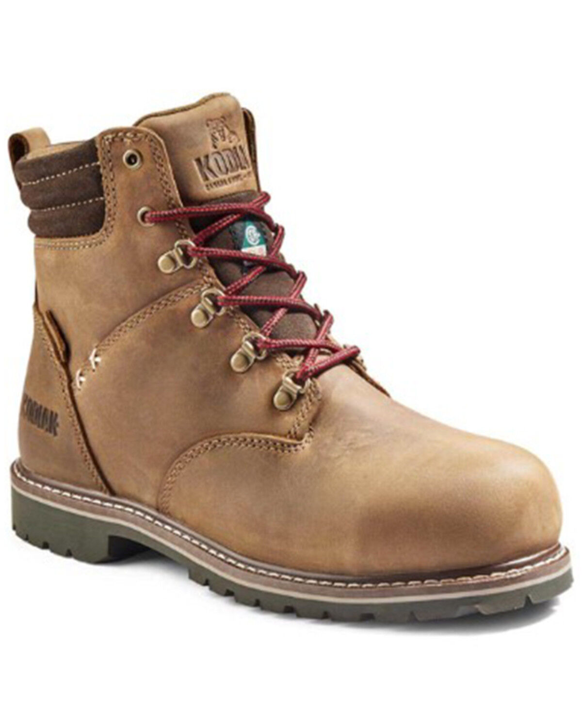 Image #1 - Kodiak Women's Bralorne 6" Waterproof Work Boots - Composite Toe, Medium Brown, hi-res