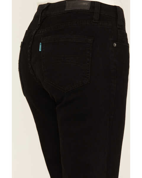 Image #4 - Hooey by Rock & Roll Denim Women's Mid Rise Stretch Trousers, Black, hi-res