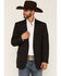 Image #1 - Circle S Men's Lubbock Suit Coat - Short, Reg, Tall, Black, hi-res
