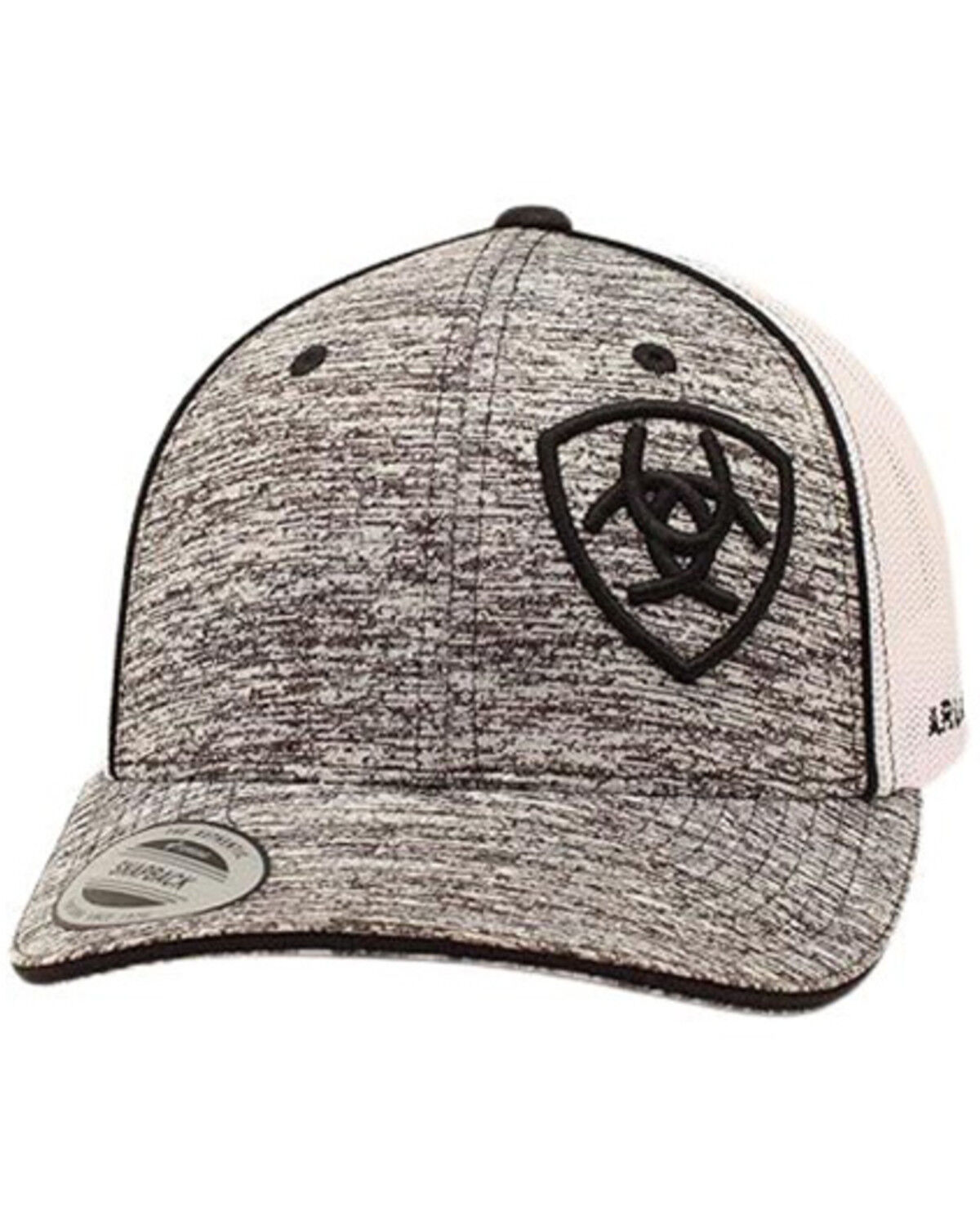 Image #1 - Ariat Boys' Logo Ball Cap, Grey, hi-res