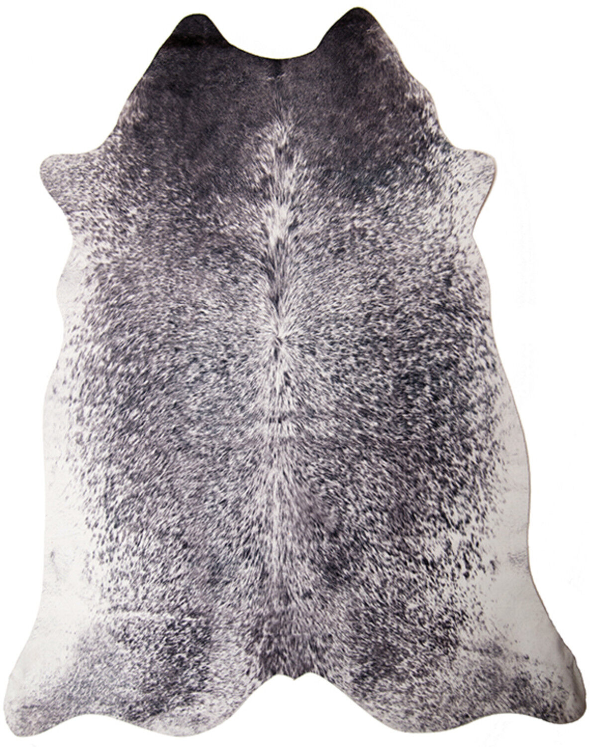 Image #1 - Carstens Home Small Faux Cowhide Brindle Rug, Grey, hi-res