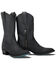 Image #1 - Lane Women's Plain Jane Midi Western Boots - Round Toe, Black, hi-res