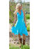 Image #1 - Scully Women's Peruvian Cotton Halter Dress, Turquoise, hi-res