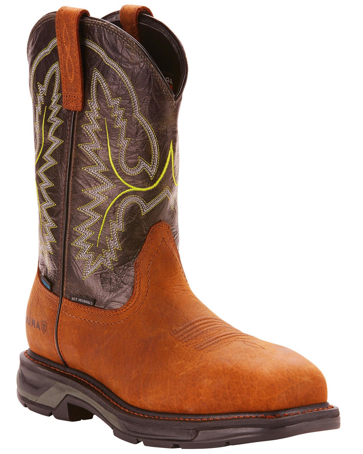 Ariat Men's WorkHog&reg; XT H20 Western Boots - Broad Square Toe, Brown, hi-res