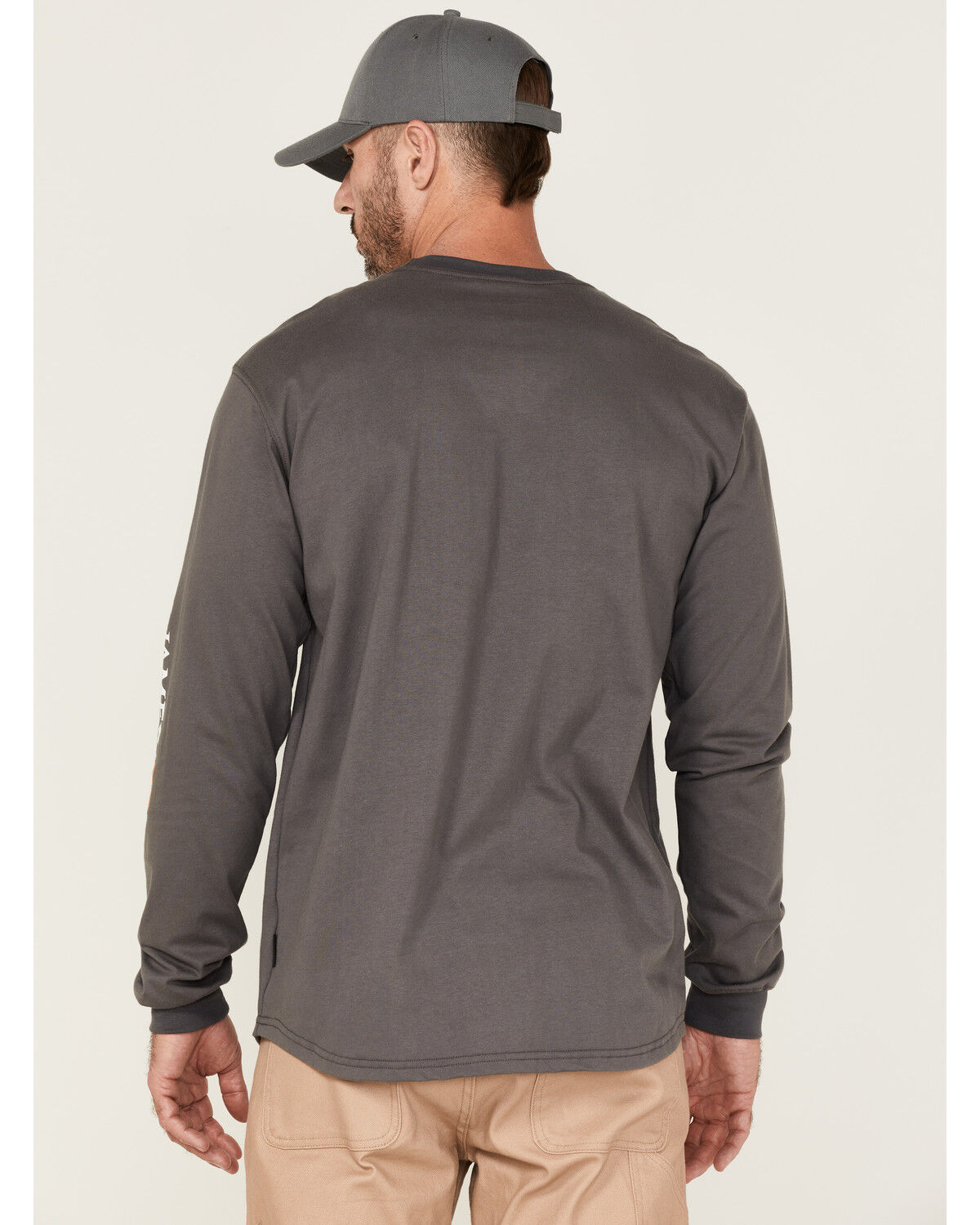 Image #4 - Cody James Men's FR Logo Long Sleeve Work T-Shirt, Charcoal, hi-res