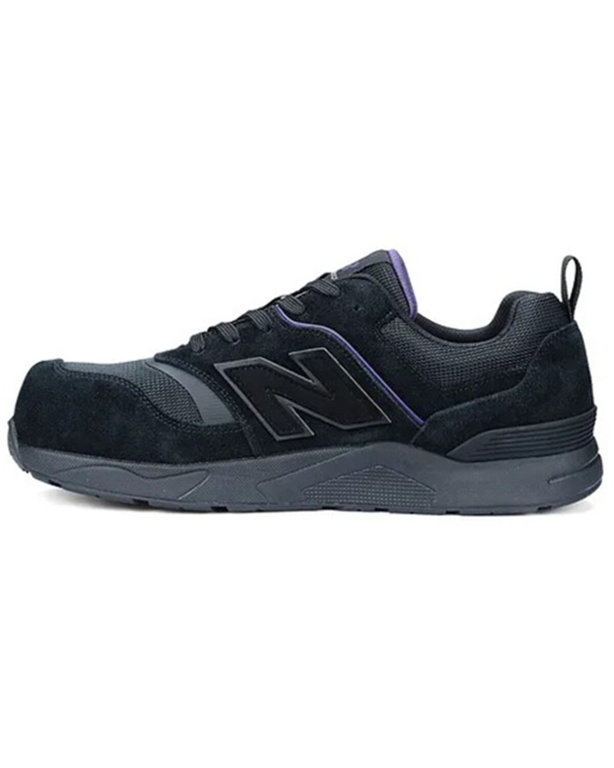 Image #3 - New Balance Women's Elite Lite SD10 Work Shoes - Composite Toe, Black/purple, hi-res
