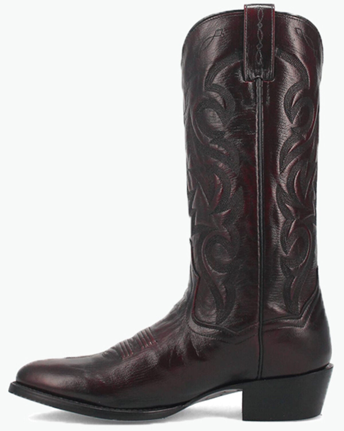 Image #6 - Dan Post Men's Mignon Western Boots - Round Toe, Black Cherry, hi-res