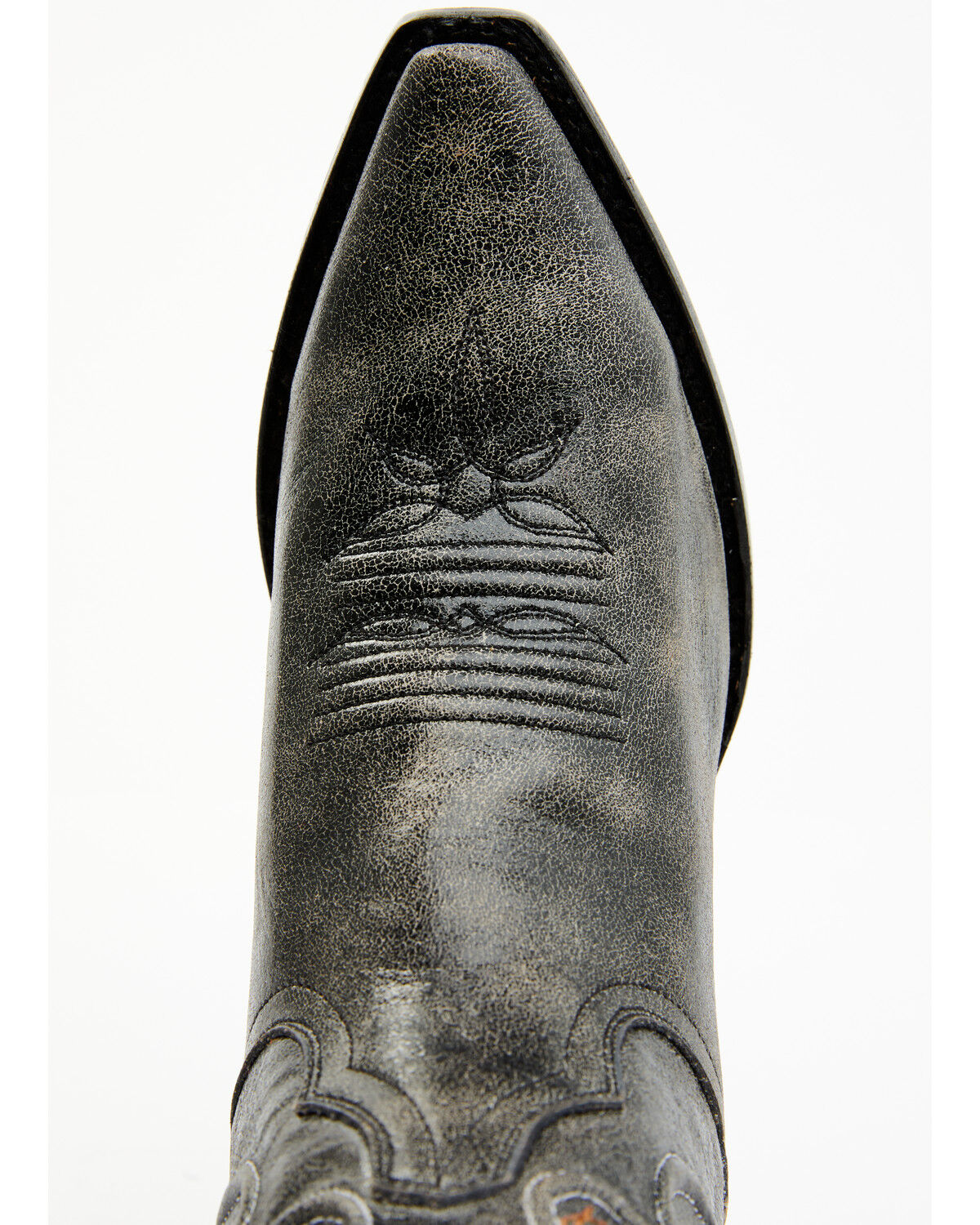 Image #6 - Dan Post Women's Atomic Vintage Embroidered Tall Western Boots - Snip Toe, Black, hi-res