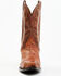 Image #4 - Dan Post Men's Exotic Ostrich Leg Western Boots - Snip Toe , Cognac, hi-res