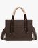 Image #2 - Wrangler Women's Cow Print Crossbody Tote Bag, Coffee, hi-res