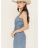Image #2 - Levi's Women's Iconic Button-Up Mini Dress, Blue, hi-res